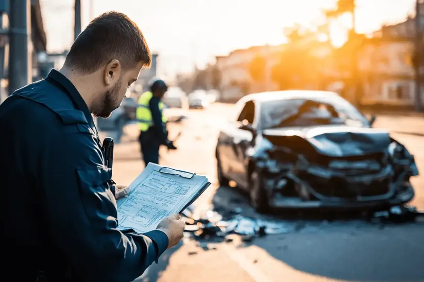 Zapisnik o saobraćajnoj nezgodi.